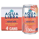 Aqua Libra Blood Orange & Mango Infused Sparkling Water   4 x 330ml - McGrocer