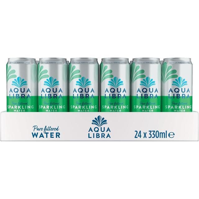 Aqua Libra Sparkling Water   24 x 330ml - McGrocer