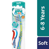 Aquafresh Big Teeth Kids Toothbrush Age 6-8 Soft in Plastic-Free Pack - McGrocer
