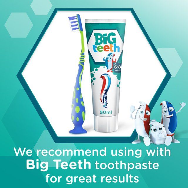 Aquafresh Big Teeth Kids Toothbrush Age 6-8 Soft in Plastic-Free Pack - McGrocer