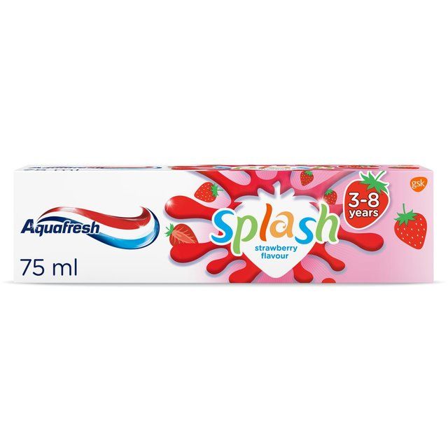 Aquafresh Kids Toothpaste Splash Age 3-8 Strawberry & Mint   75ml - McGrocer
