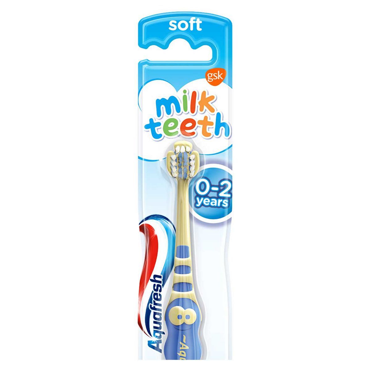 Aquafresh Milk Teeth 0-2 Years Soft Bristles Kids Toothbrush - McGrocer