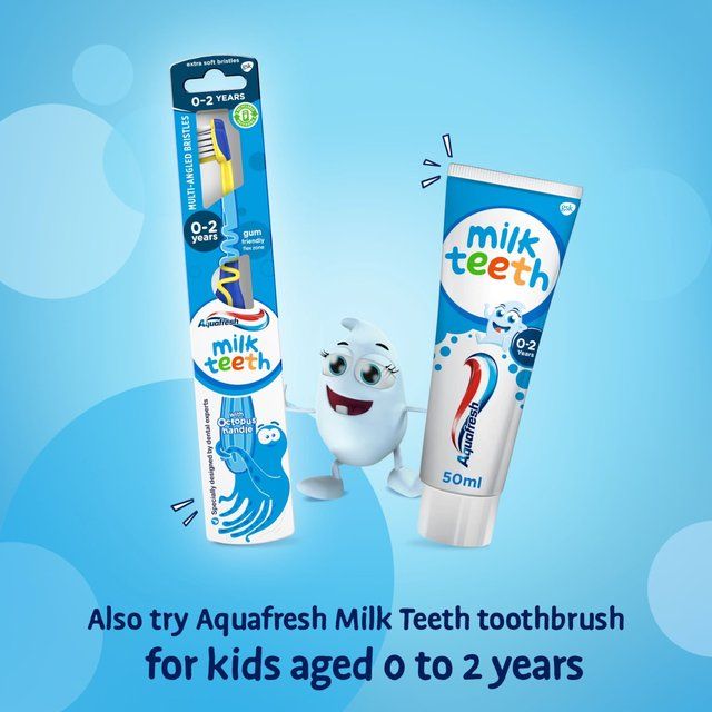 Aquafresh Milk Teeth Kids Toothpaste Babies & Toddlers Age 0-2   50ml - McGrocer