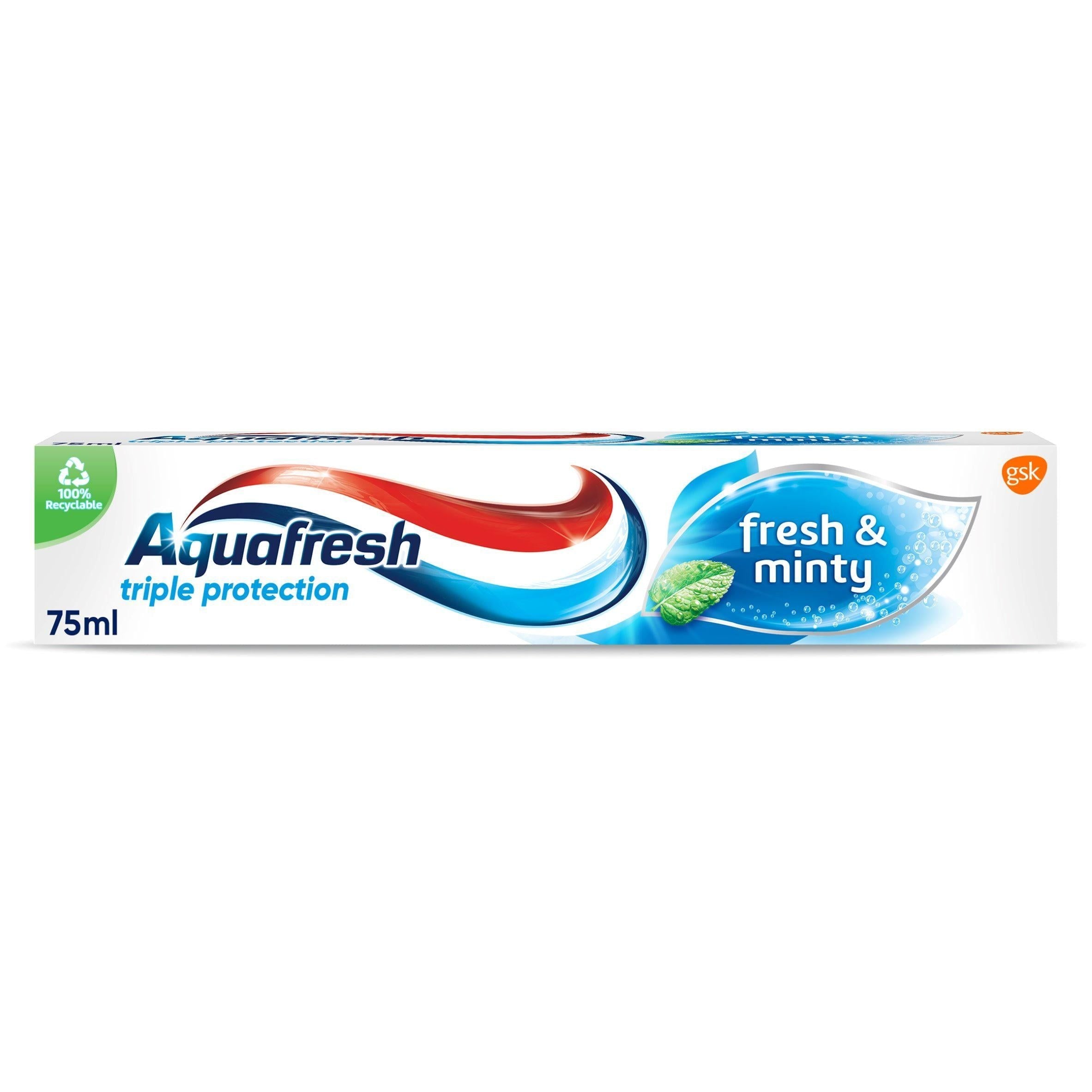 Aquafresh Triple Protection Fresh and Minty Toothpaste 75ml - McGrocer