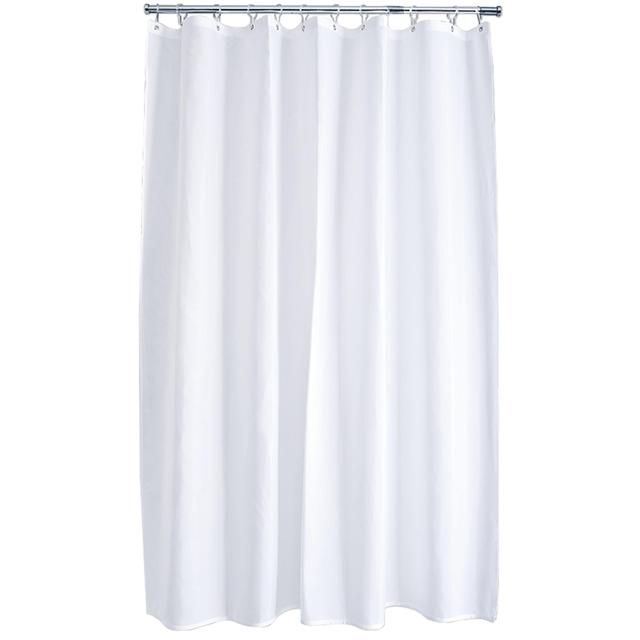 Aqualona Polyester White Shower Curtain 180 x 180cm - McGrocer
