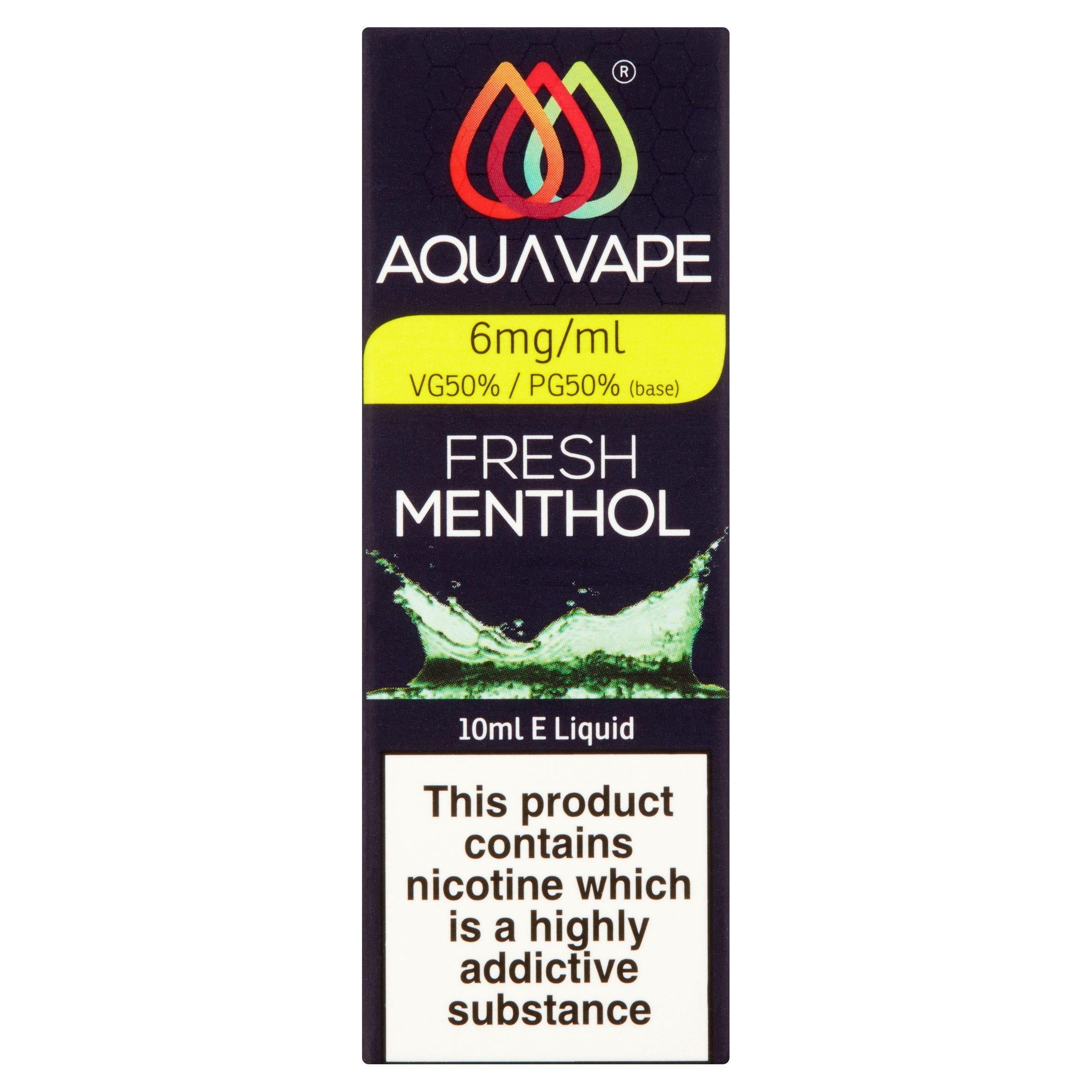 Aquavape Fresh Menthol 6mg - McGrocer