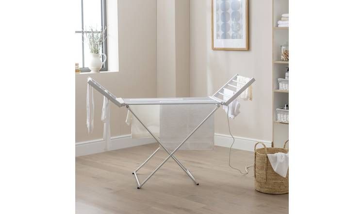 Argos Home 11m  Heated Clothes Airer with Wings - McGrocer