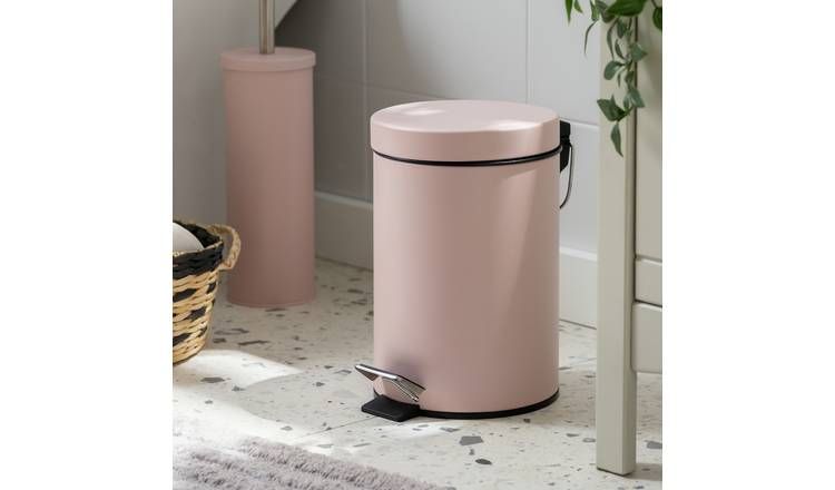 Argos Home 3 Litre Bathroom Pedal Bin - Pink - McGrocer