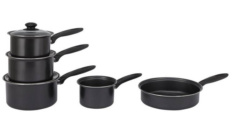 Argos Home 5 Piece Non Stick Carbon Steel Pan Set - McGrocer