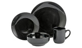Argos Home Bosa 16 Piece Stoneware Dinner Set - Black - McGrocer