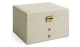 Argos Home Faux Leather Lockable Two Drawer Jewellery Box - McGrocer