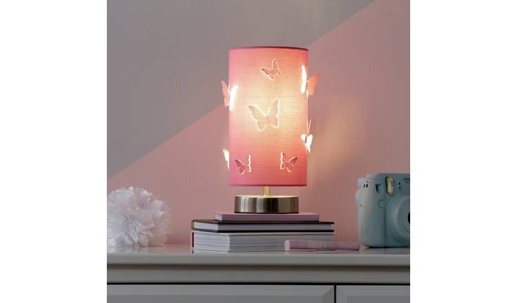 Argos Home Kids Butterfly Cutout Table Lamp - Pink - McGrocer