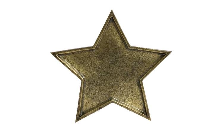 Argos Home Star Tray - Gold - McGrocer