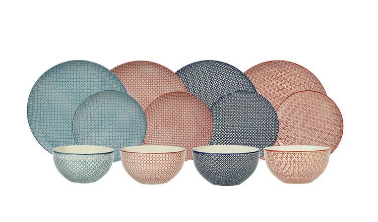 Argos Home Tilda Blossom 12 Piece Dinner Set - McGrocer