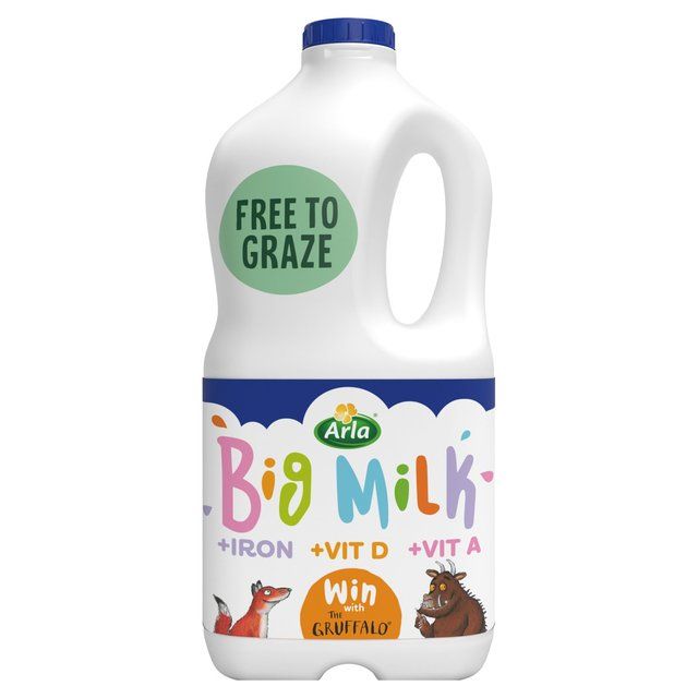 Arla Big Milk Fresh Whole Milk Vitamin Enriched for kids 1+   2L - McGrocer