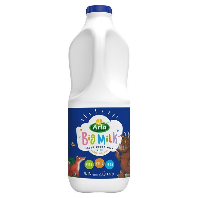 Arla Big Milk Fresh Whole Milk Vitamin Enriched for kids 1+   2L - McGrocer