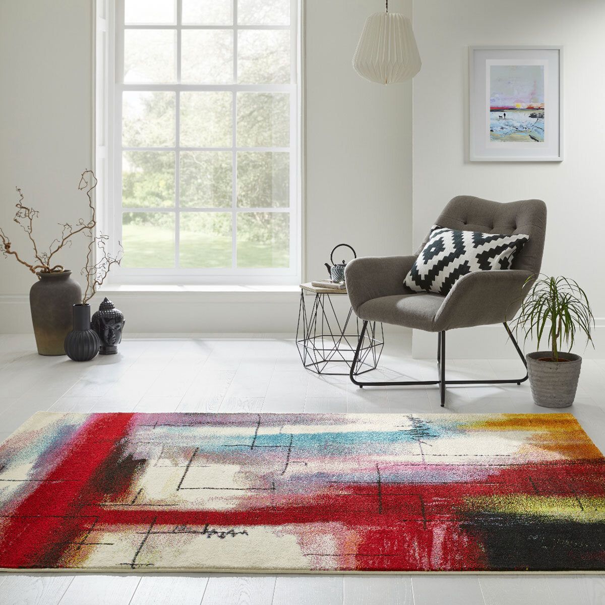 Art City Multicolour Rug in 2 Sizes - McGrocer