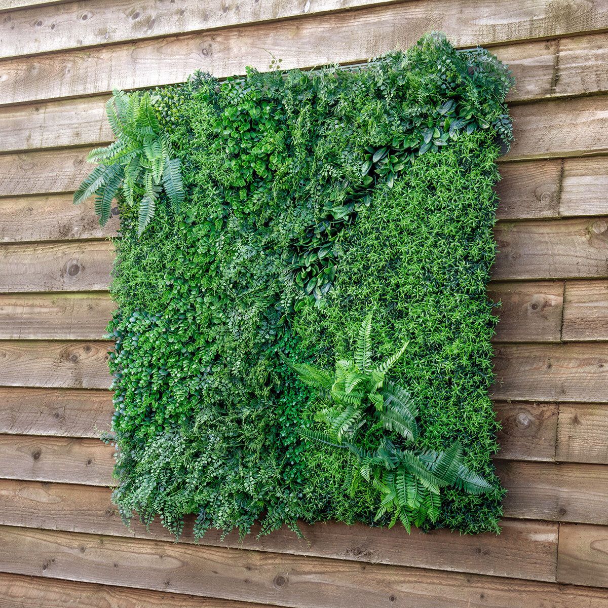 Artificial Mixed Foliage 1m x 1m Wall Panel, Pack of 5 - McGrocer