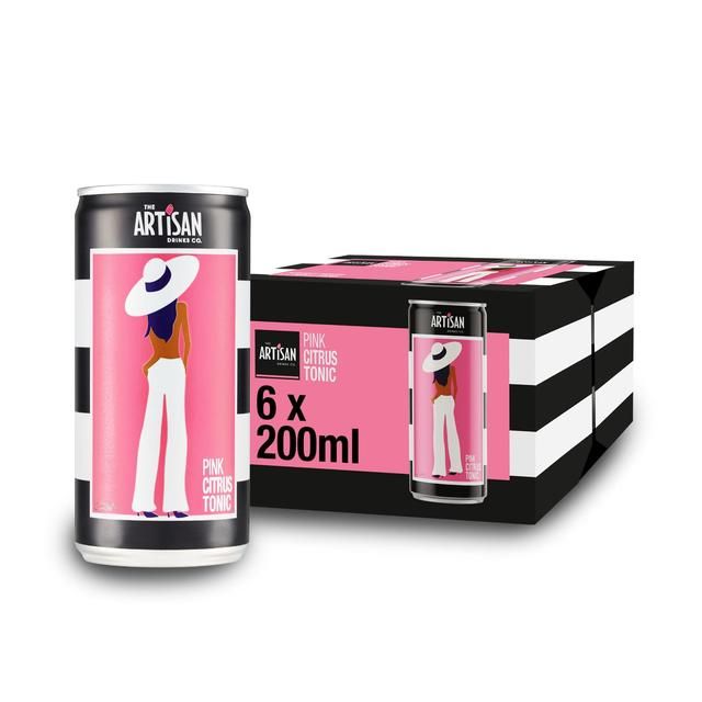 Artisan Drinks Co. Pink Citrus Tonic Cans   6 x 200ml - McGrocer