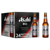 Asahi Super Dry Beer Lager Bottles   24 x 330ml - McGrocer