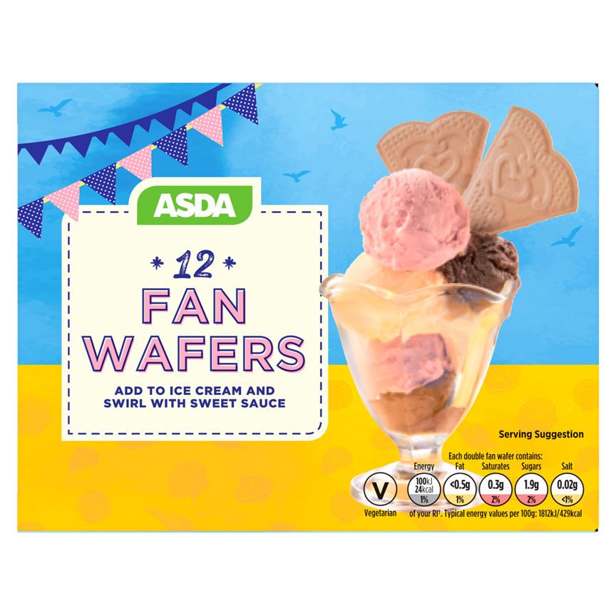 ASDA 12 Fan Wafers - McGrocer