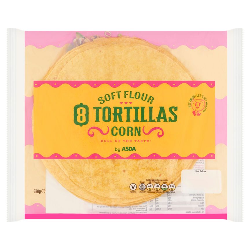 ASDA Asda 8 Tortillas Wheat & Corn 320g - McGrocer