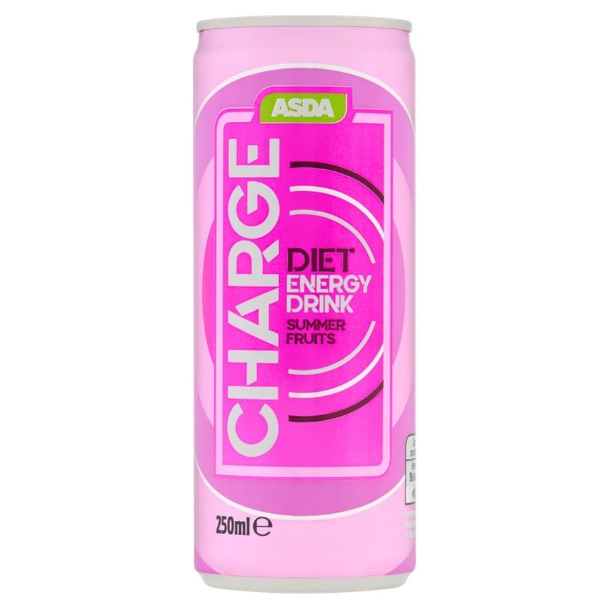 ASDA Blue Charge Diet Summer Fruits Stimulation Drink - McGrocer