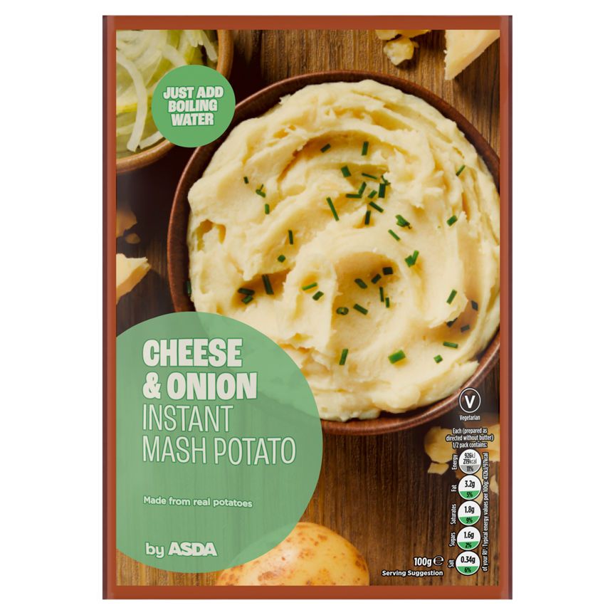 ASDA Cheese & Onion Instant Mash Potato 100g - McGrocer