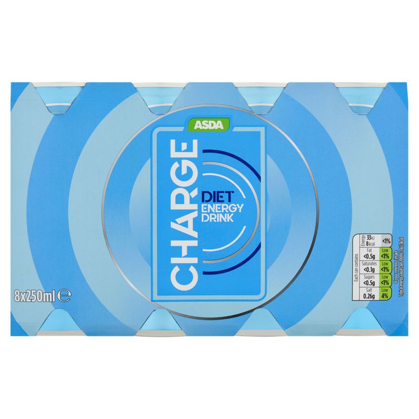 ASDA Diet Blue Charge Cans - McGrocer