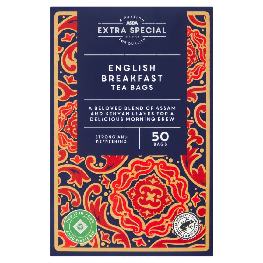 ASDA Extra Special 50 English Breakfast Tea Bags - McGrocer