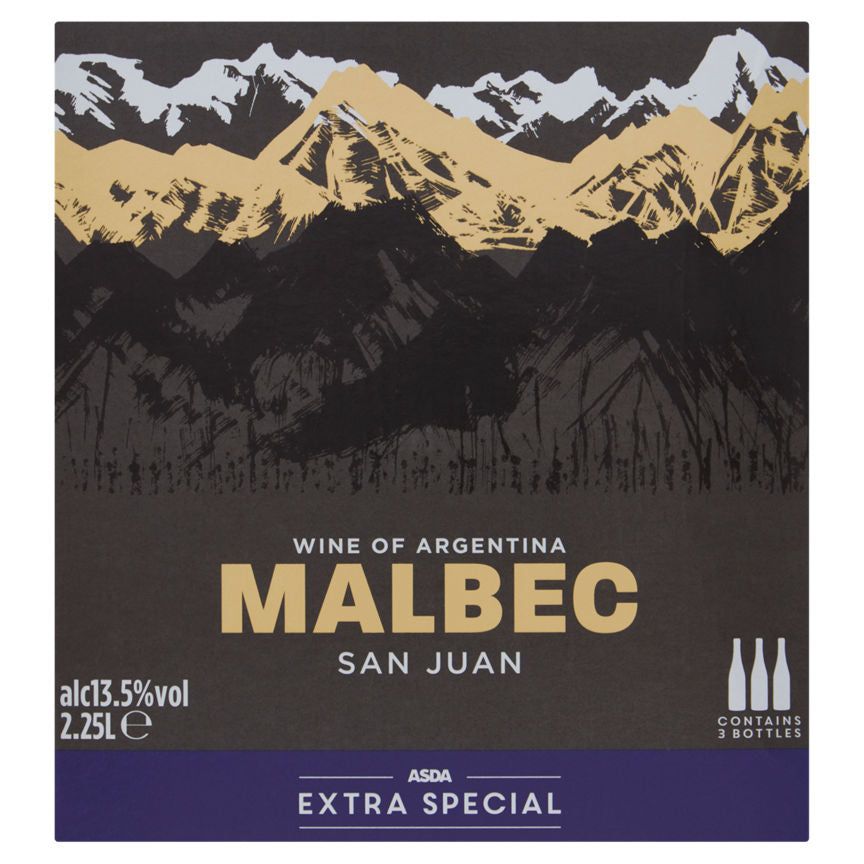 ASDA Extra Special Malbec San Juan Boxed Wine - McGrocer