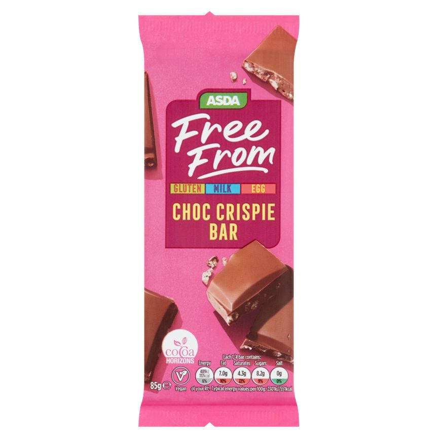 ASDA Free From Choc Crispie Bar 85g - McGrocer