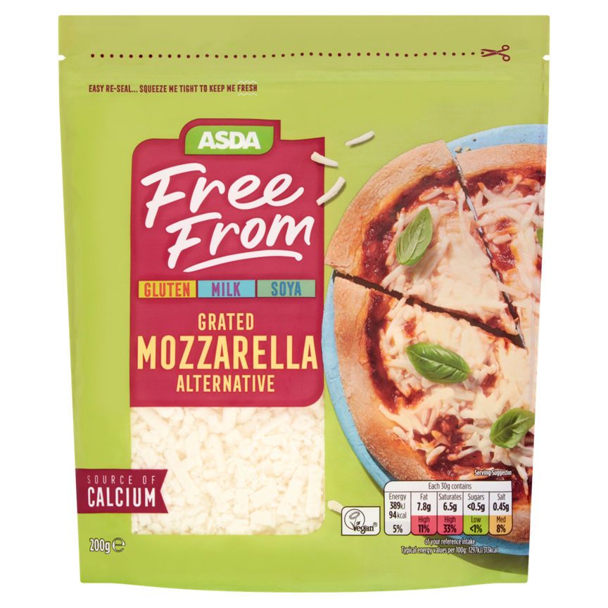 ASDA Free From Grated Mozzarella Alternative - McGrocer