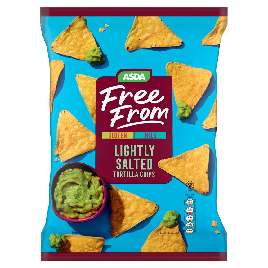 ASDA Free From Lightly Salted Tortilla Chips 180g - McGrocer