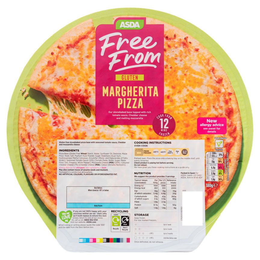 ASDA Free From Margherita Pizza - McGrocer