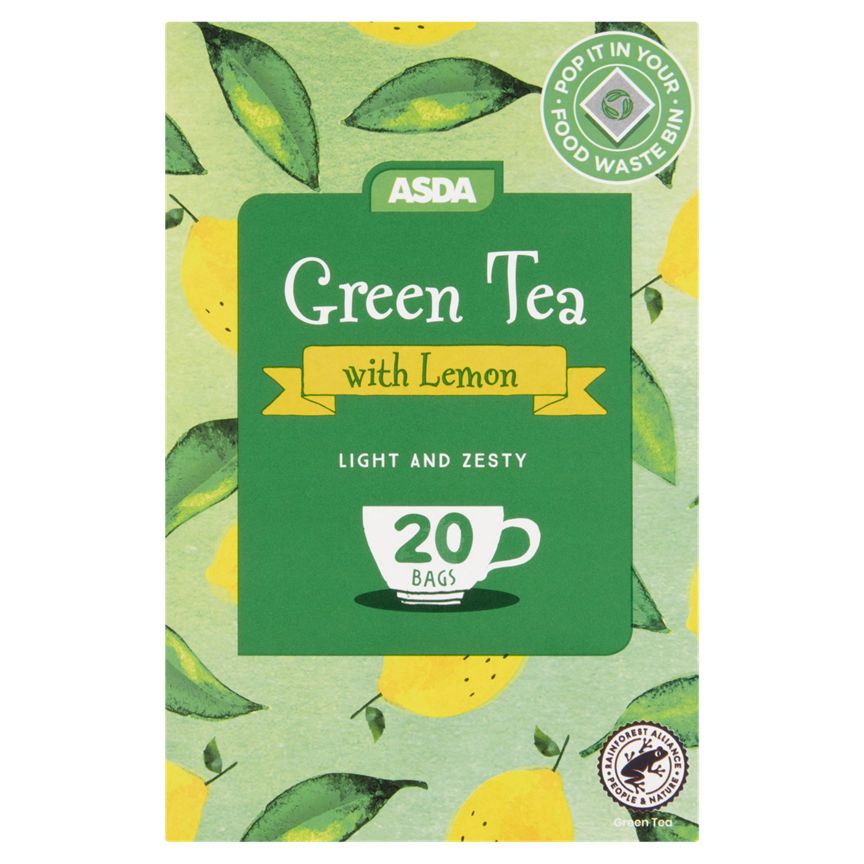 ASDA Green Tea with Lemon 20 Tea Bags - McGrocer