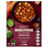 ASDA Hearty Minestrone with Croutons Soup in a Cup 4x23.5g (94g) - McGrocer