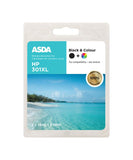 ASDA HP301XL Black & Colour Ink Cartridges - McGrocer