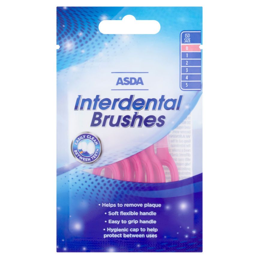 ASDA Interdental Brushes Pink 0.4mm - McGrocer