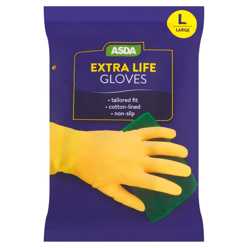 ASDA Large Extra Life Gloves - McGrocer