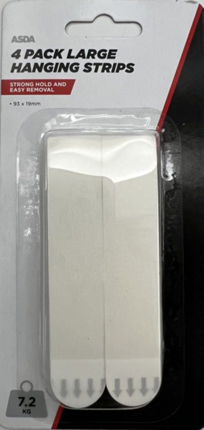 ASDA Large Hanging Strips 4Pk - McGrocer