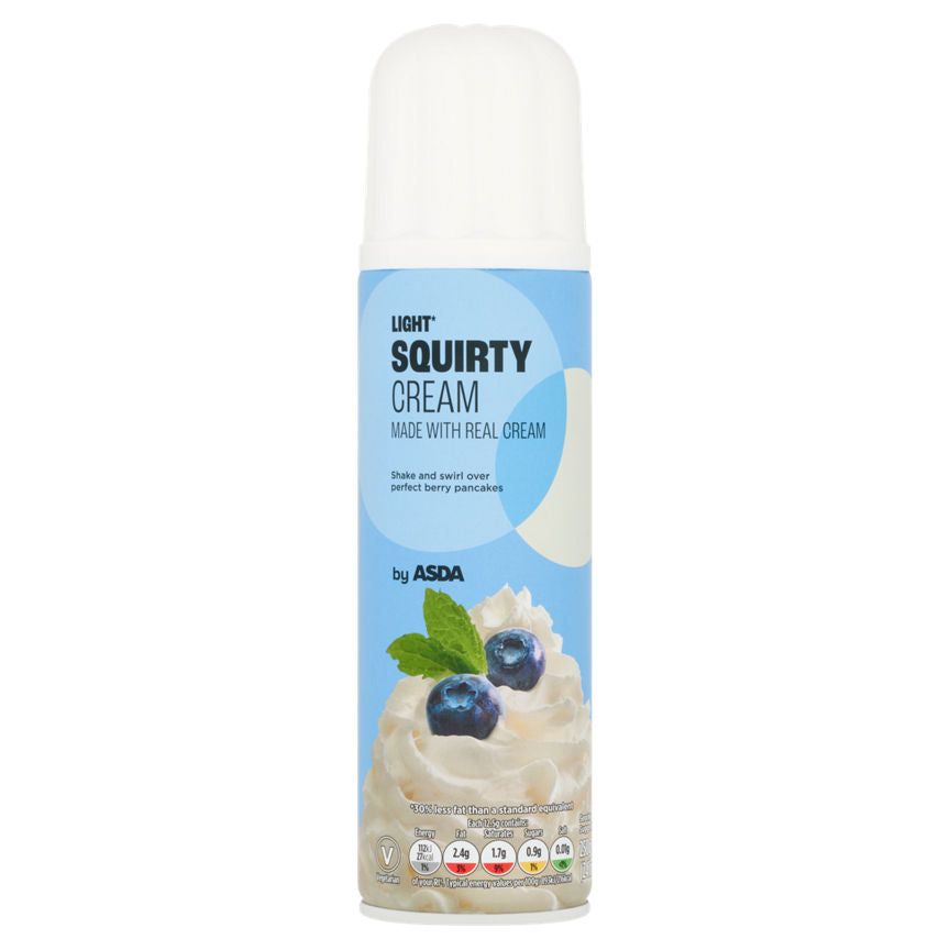 ASDA Light Squirty Cream 250ml - McGrocer