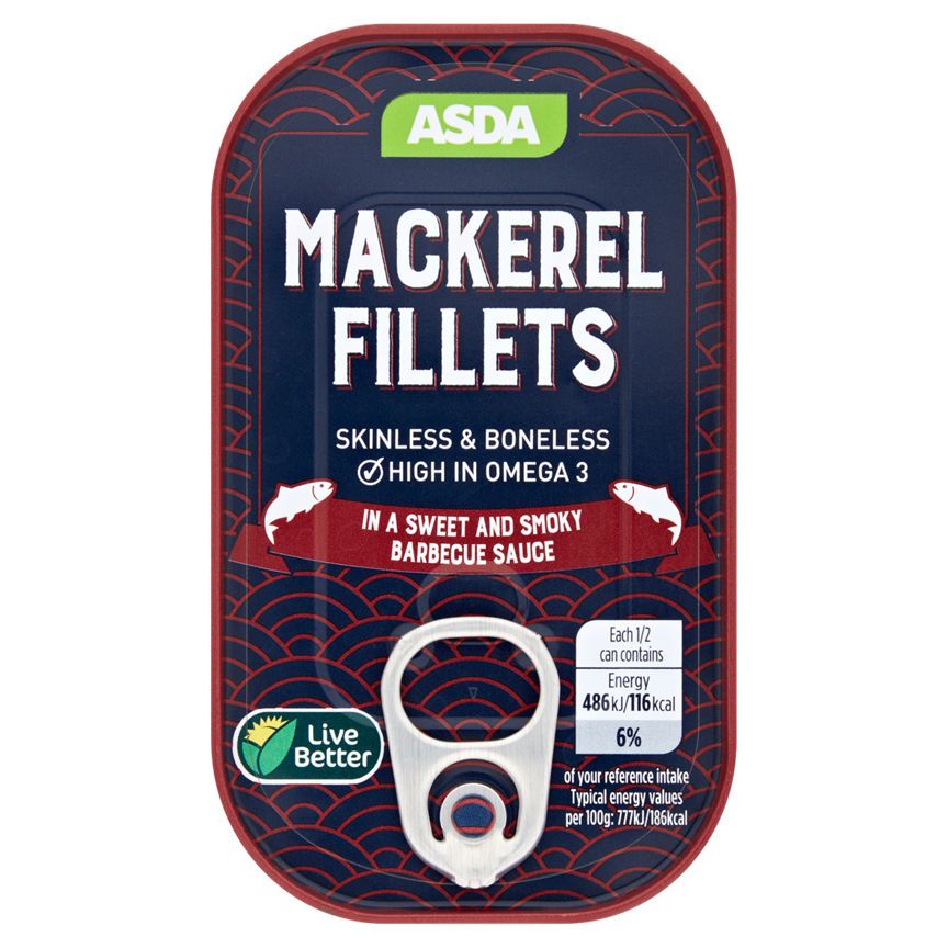 ASDA Mackerel Fillets in a Sweet and Smoky Barbecue Sauce - McGrocer
