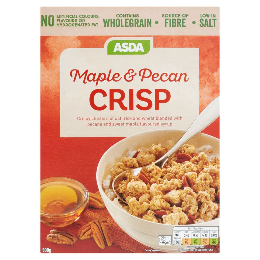 ASDA Maple & Pecan Crisp Cereal - McGrocer