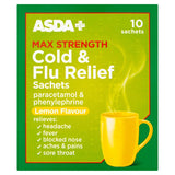 ASDA Max Strength Cold and Flu Relief Sachets - Lemon Flavour - McGrocer