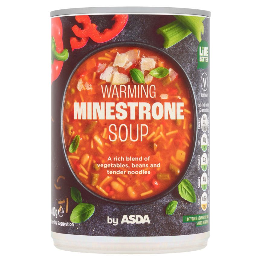 ASDA Minestrone Warming Soup 400g - McGrocer