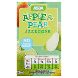 ASDA No Added Sugar Apple & Pear Juice Drink Cartons - McGrocer