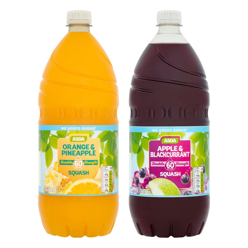 ASDA No Added Sugar Squash Bundle - McGrocer