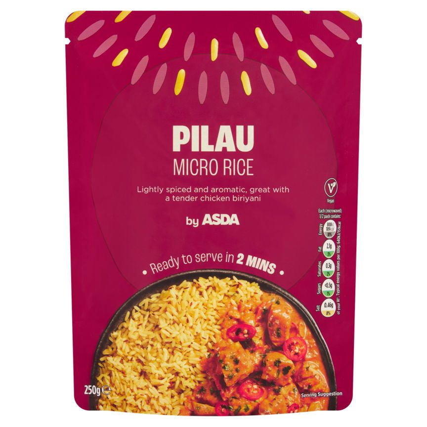 ASDA Pilau Micro Rice - McGrocer