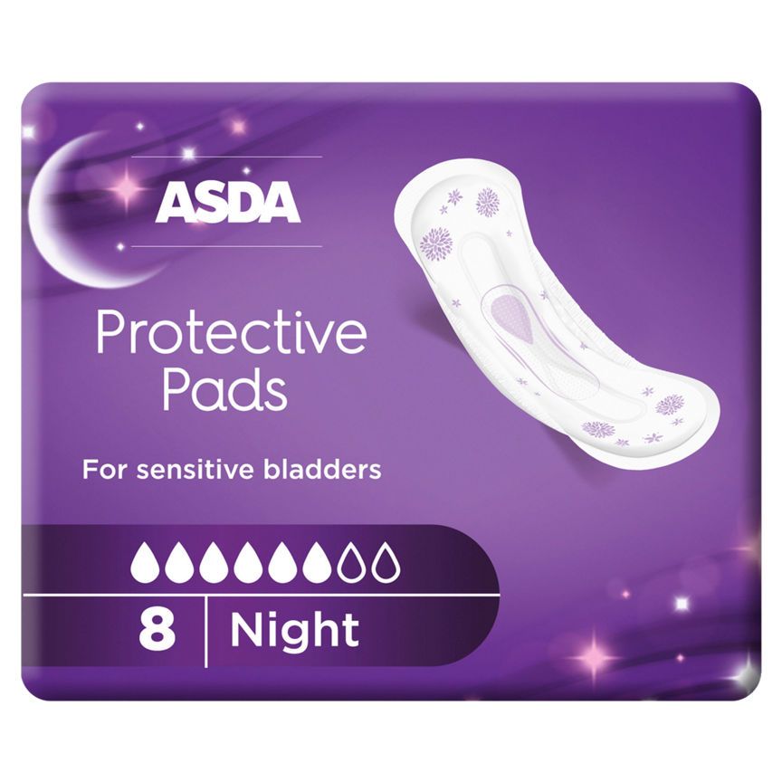 ASDA Protective Incontinence Pads NIGHT for Sensitive Bladders - McGrocer
